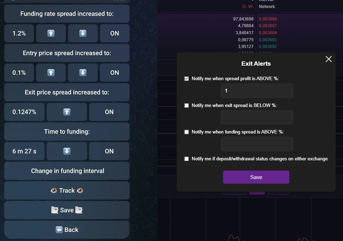 Arbitrage opportunity tracking