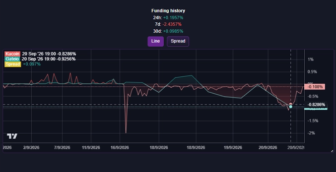 Funding payment history and accumulated funding income